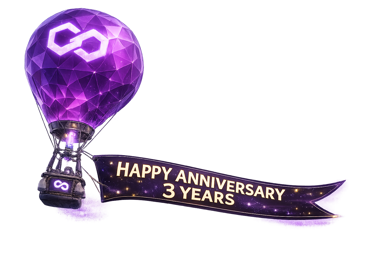 Happy Anniversary 3 Years Balloon